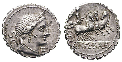 naevia roman coin denarius